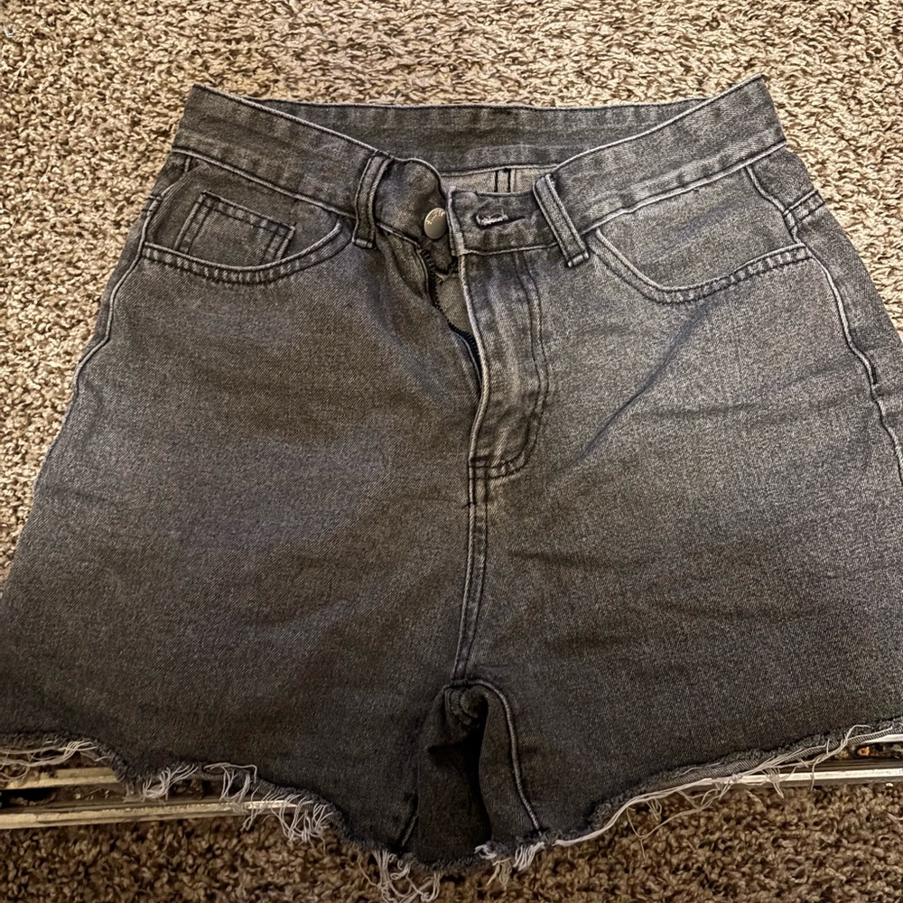 SHEIN Dark Gray Jean Shorts